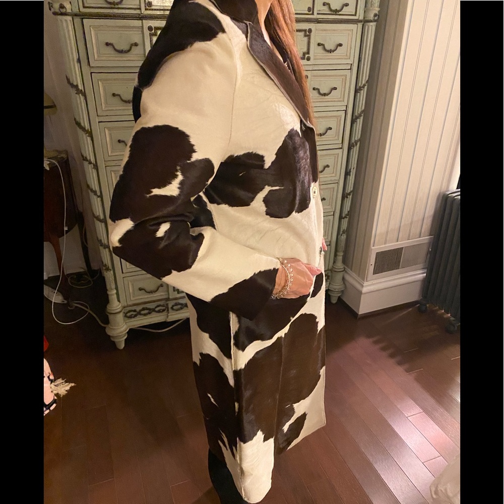 FENDI cow/calf print coat - Picture 2 of 8